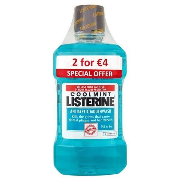 Listerine Spearmint Mouthwash Double Pack 2 For 4euro 250mlx2