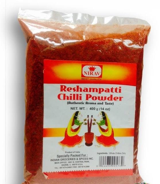 Nirav Chili Powder Red (Extra Hot) Reshampati Coarse - 14 oz