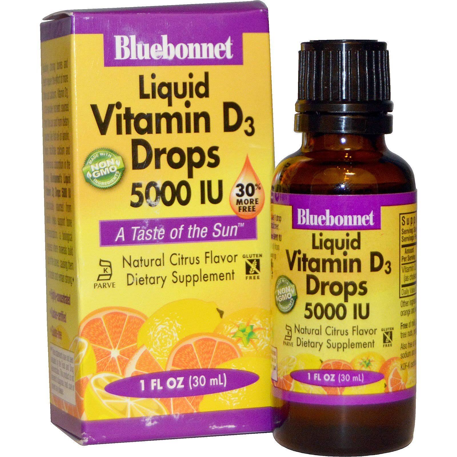 Bluebonnet Nutrition Liquid Vitamin D3 Drops - Citrus, 30ml