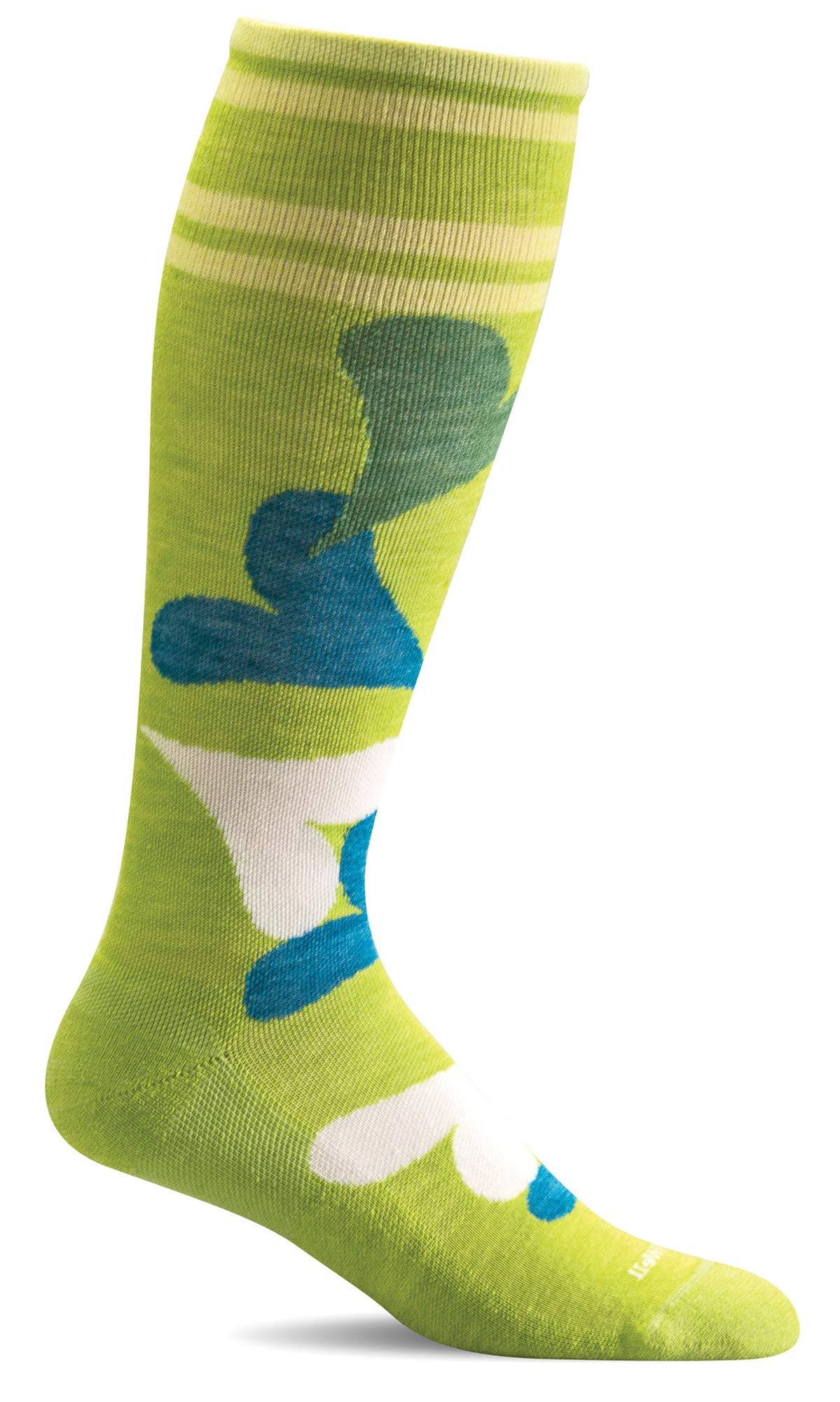 Sockwell Women's Love Lots Moderate Compression Socks (Limelight, S/M)