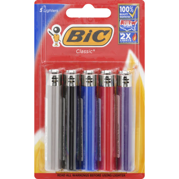 Bic Classic Lighters - x5