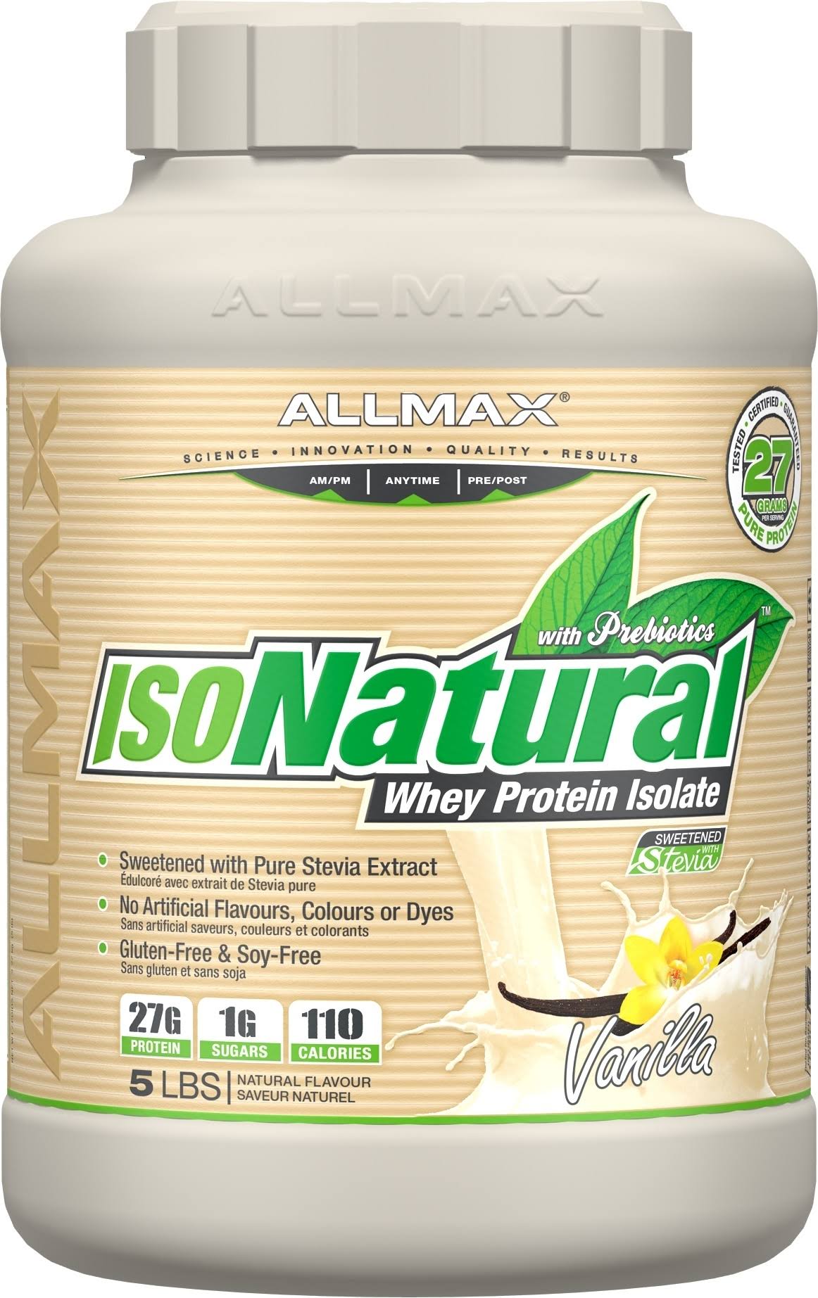 Allmax IsoNatural Vanilla 5lbs
