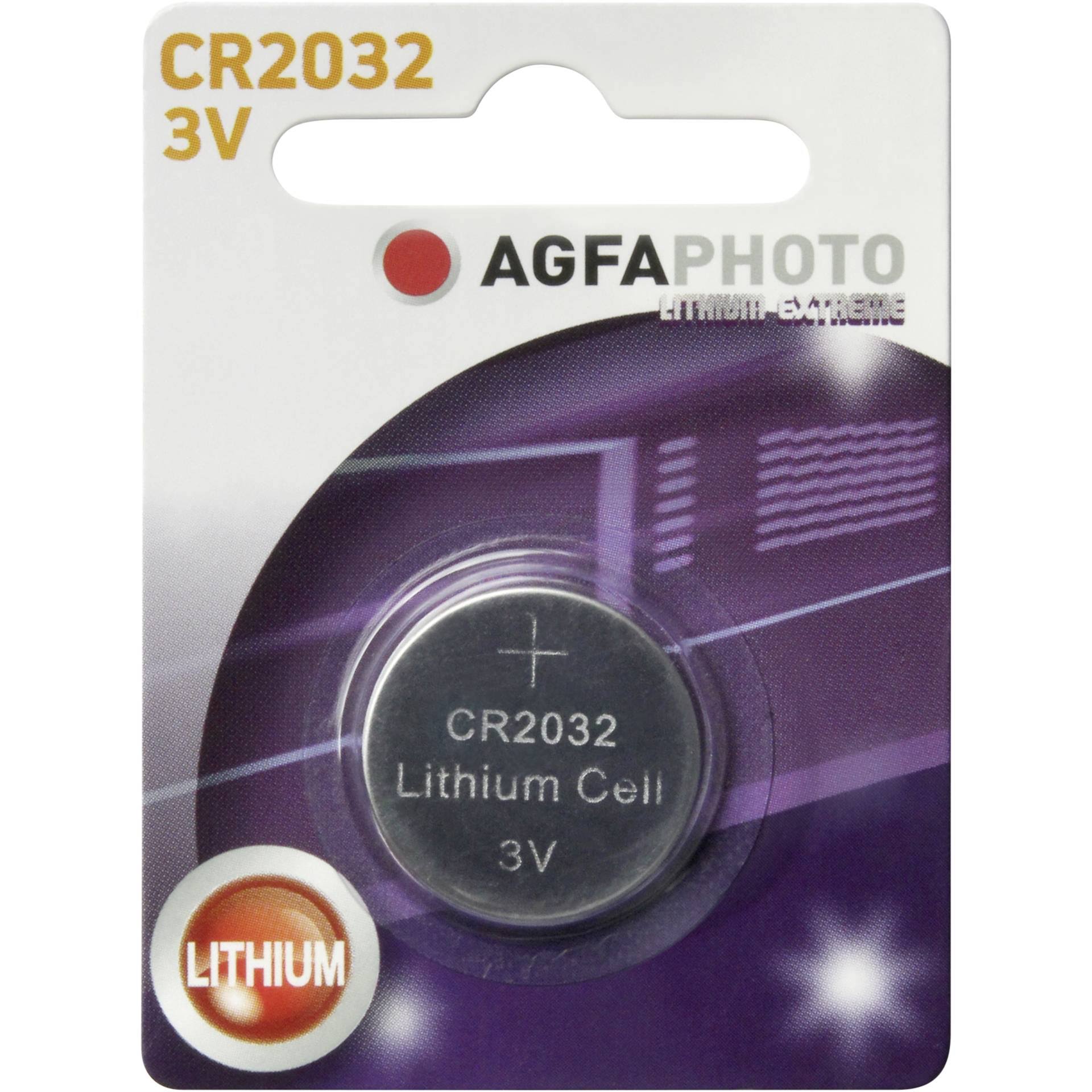 AgfaPhoto CR2032 Round Cell - Lithium, 3V