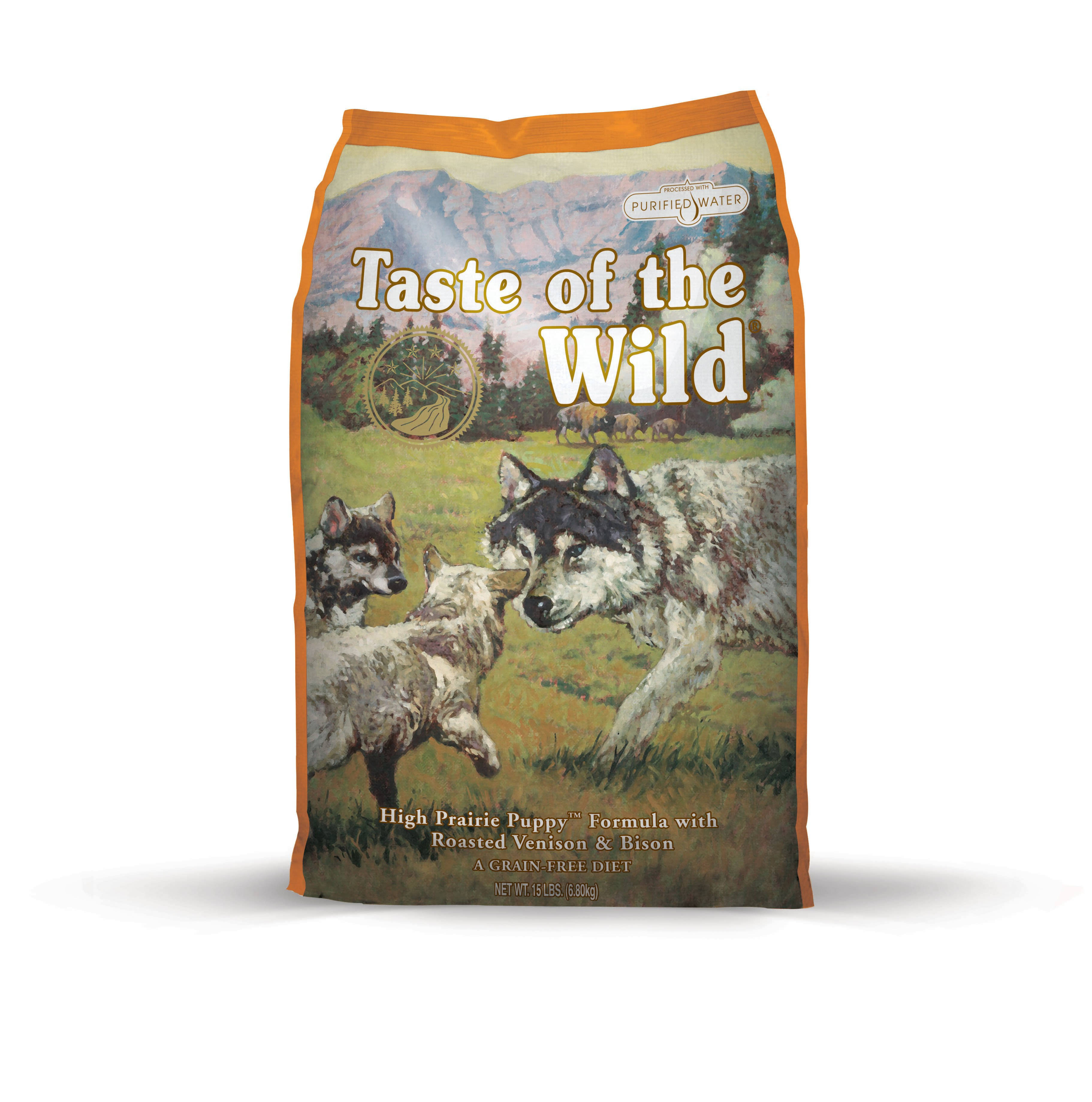 Taste of The Wild High Prairie Puppy Recipe Grain-Free Dry Dog Food