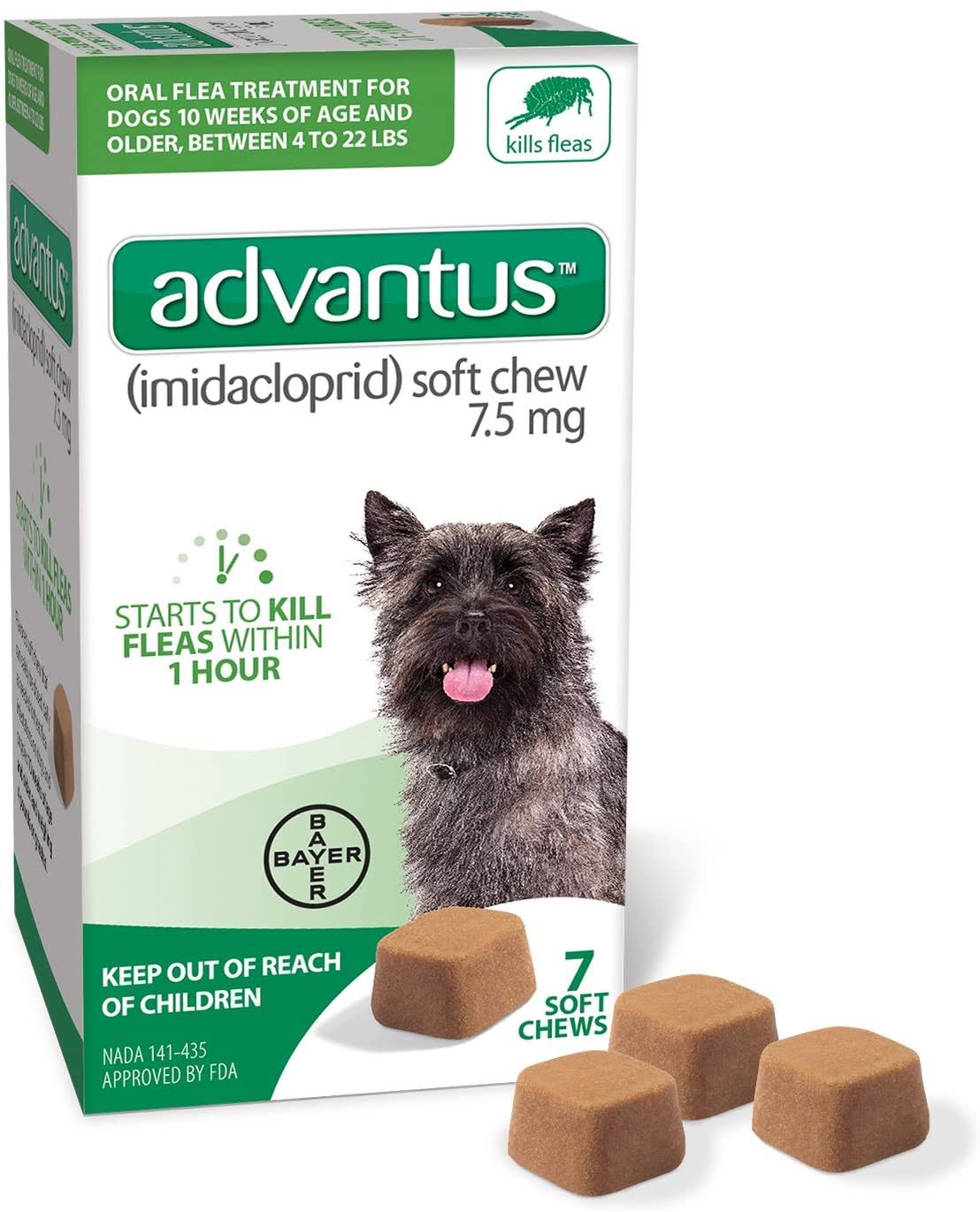 Advantus Flea Soft Chews for Small Dogs - 7.5mg, x7