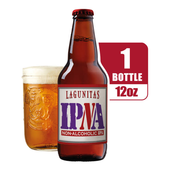 Lagunitas Beer, IPA, Non-Alcoholic - 1 Bottles