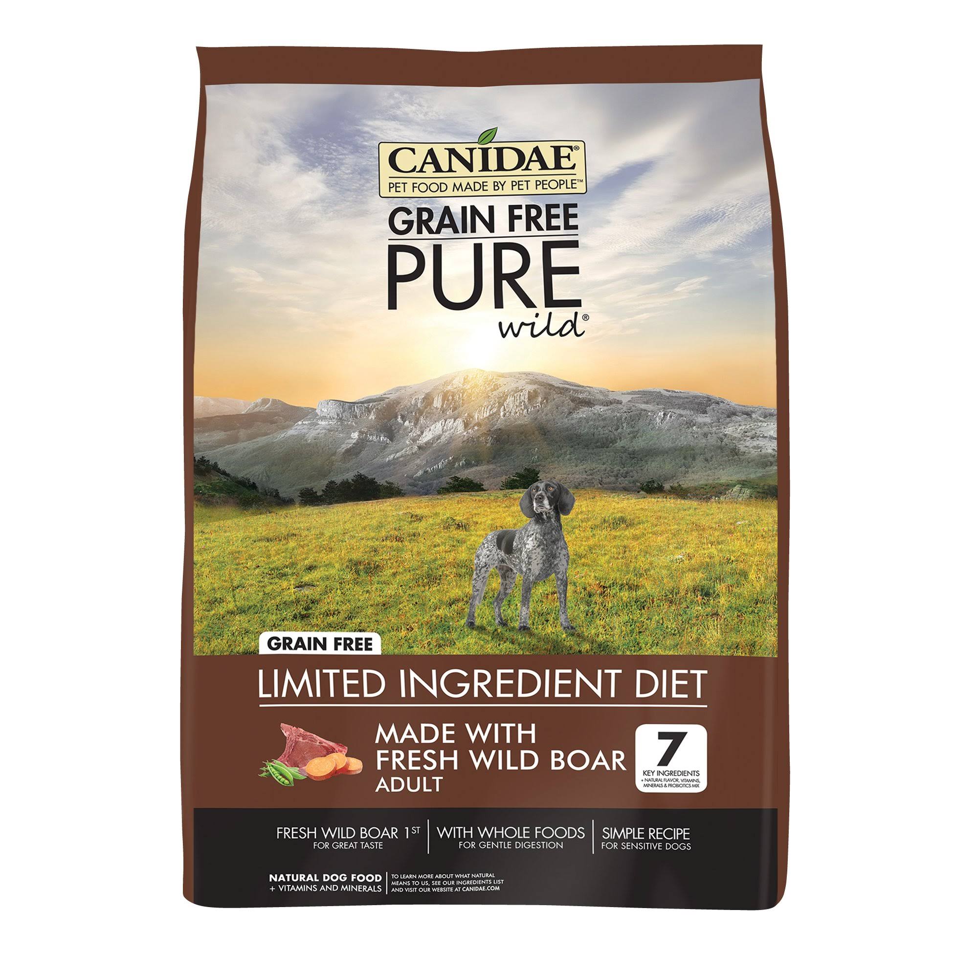 Canidae Grain Free Pure Wild Adult Dog Formula Food - Fresh Wild Boar, 24 lb