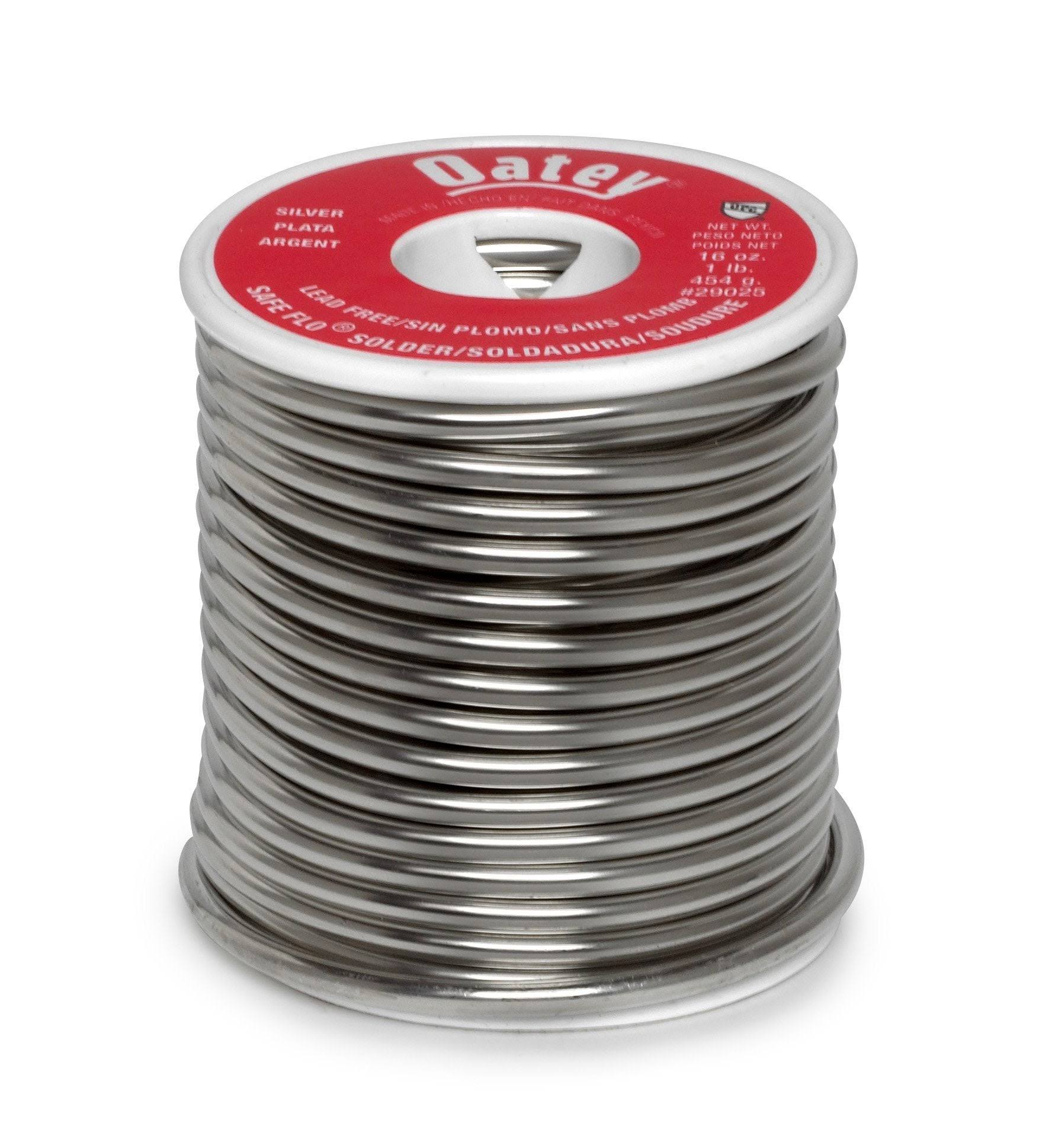 Oatey 29025 Lead Free Solid Wire Solder - Silver, 1lb
