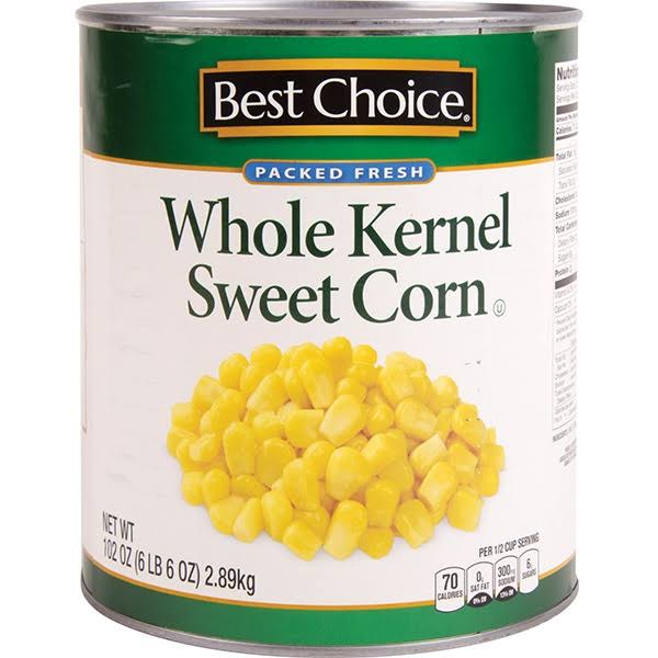 Best Choice Whole Kernel Sweet Corn - 108 oz