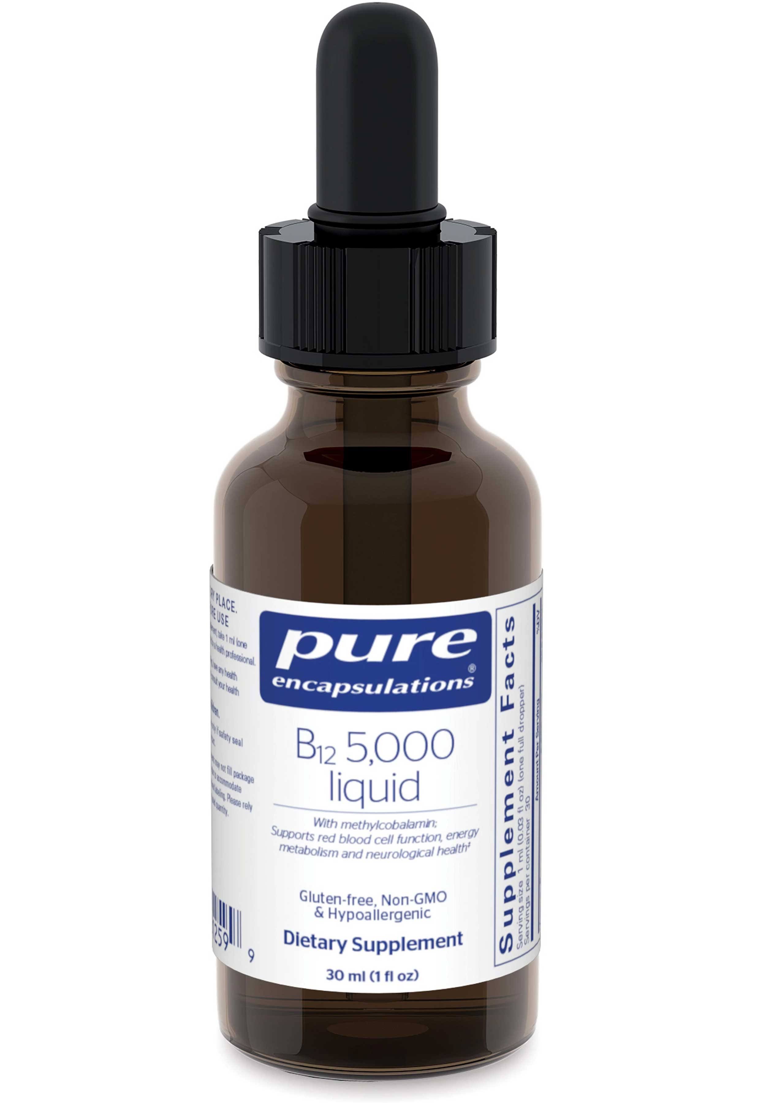 Pure Encapsulations B12 5000 Liquid - 30ml
