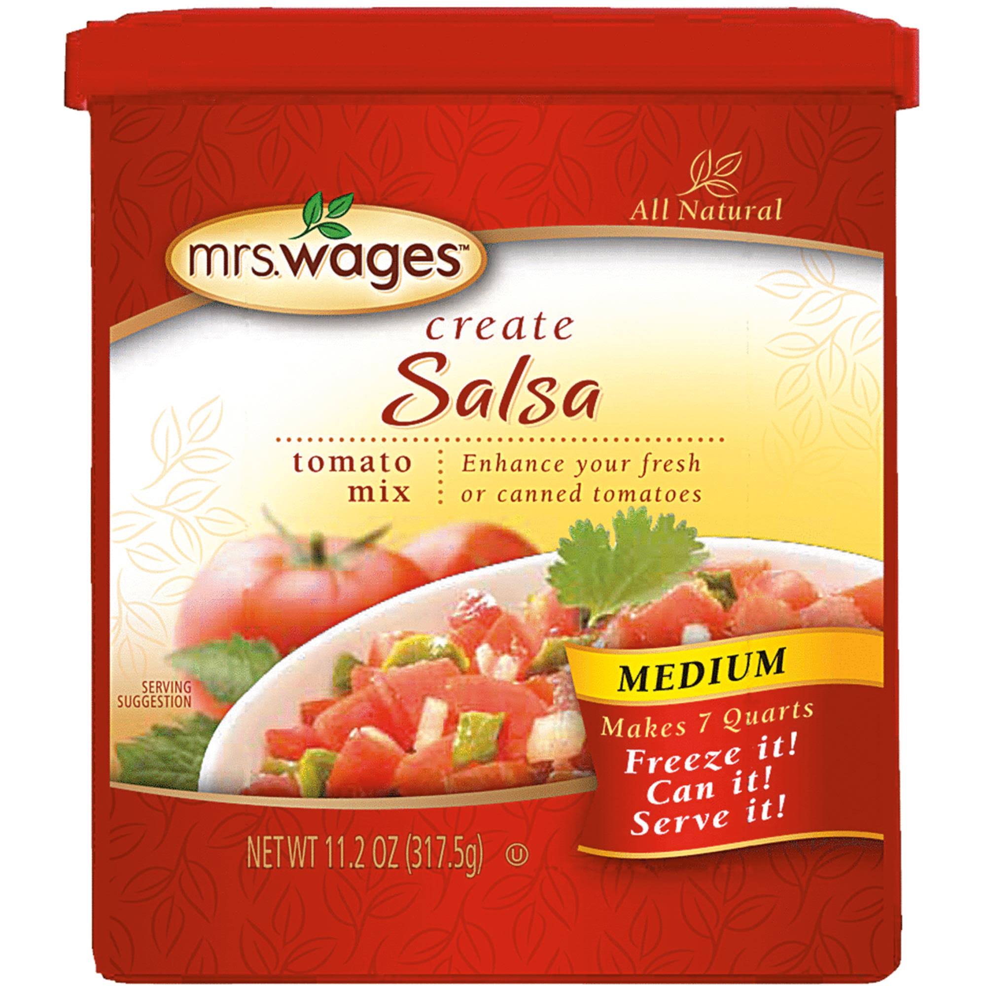 Mrs Wages Tomato Mix, Salsa, Medium - 11.2 oz