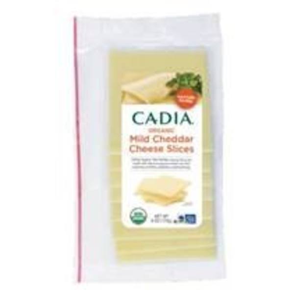 Cadia Cheese Slices, Organic, Mild Cheddar - 6 oz