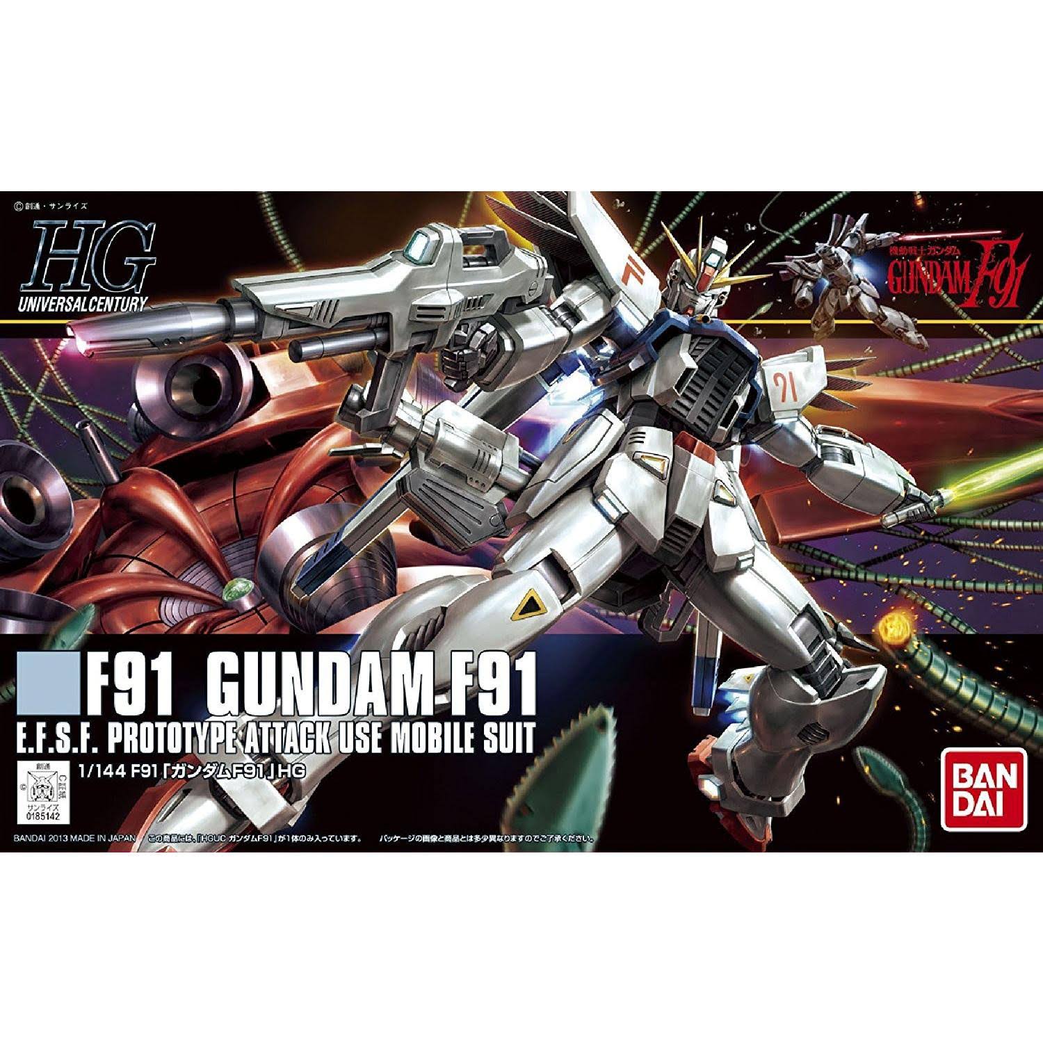 Bandai Hobby Gundam High Grade Universal Century Gundam F91 Action Figure