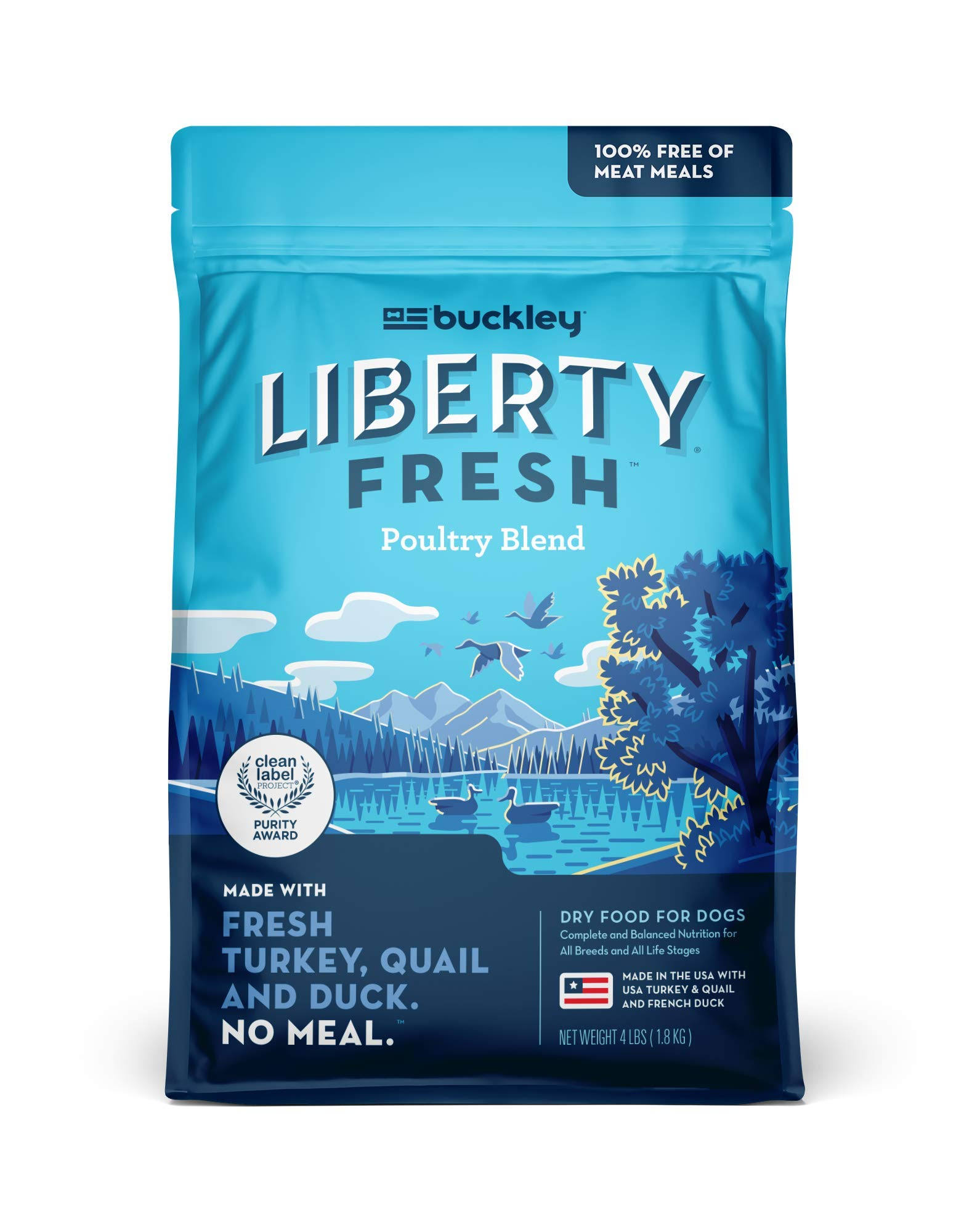 Liberty Dog Food, Game Bird Feast - 4 lbs (1.8 kg)