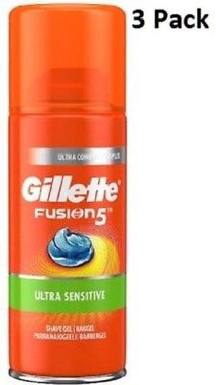 Gillette Men's Fusion5 Ultra Sensitive Shaving Gel - 75ml