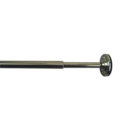 Versailles Home Fashions Decorative Tension Rod, Brushed Nickel, 24"-3