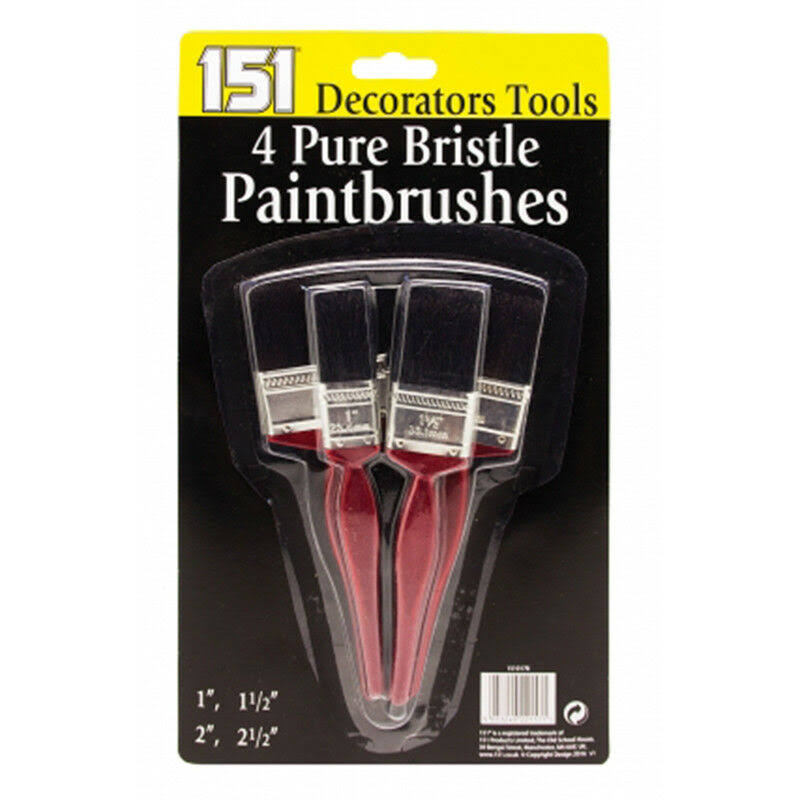151 Decorators Pure Bristle Paint Brushes Set - 5pcs