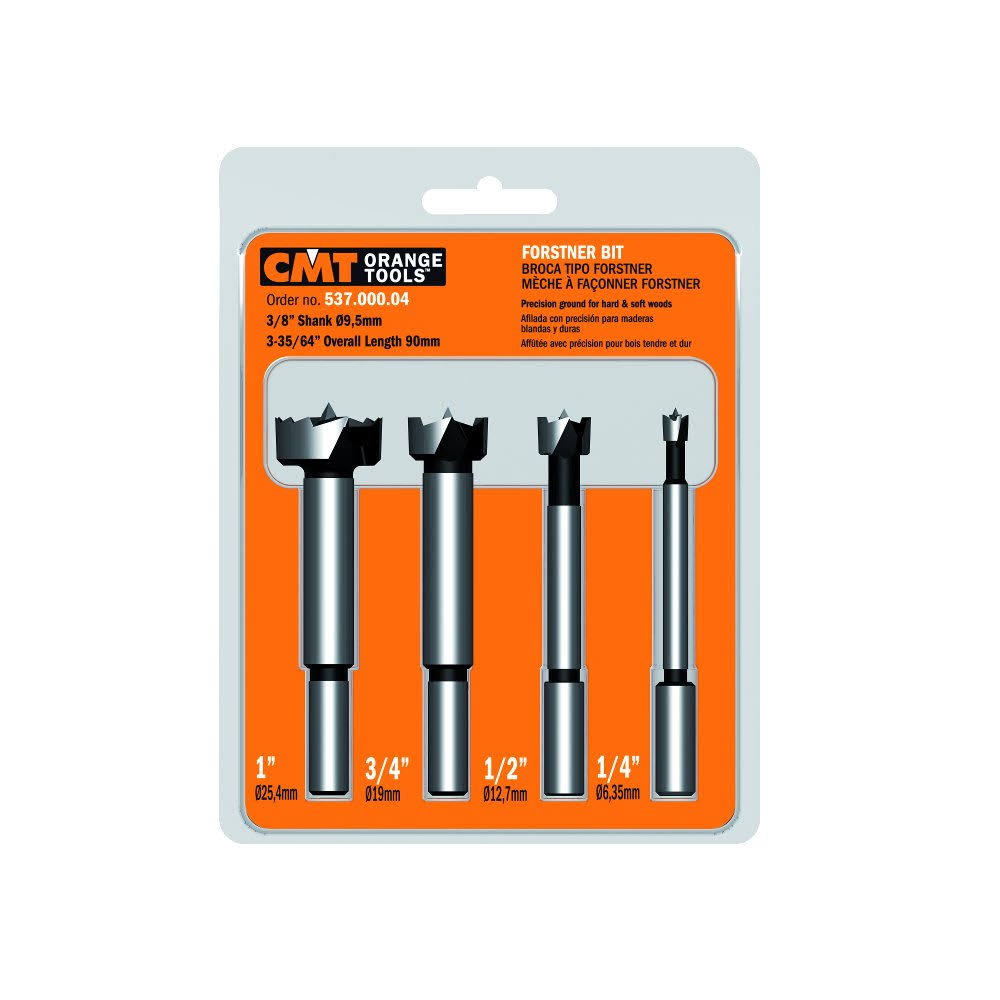 Cmt Orange Tools Forstner Bit - x4, 1"-1/4"