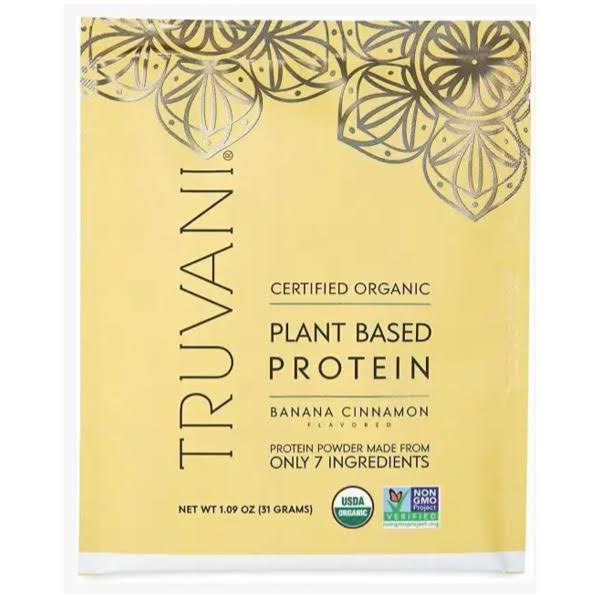 Truvani Plant Based Chocolate Banana Cinnamon Protein Powder - 1.09 Ounces - Organic Roots - Delivered by Mercato