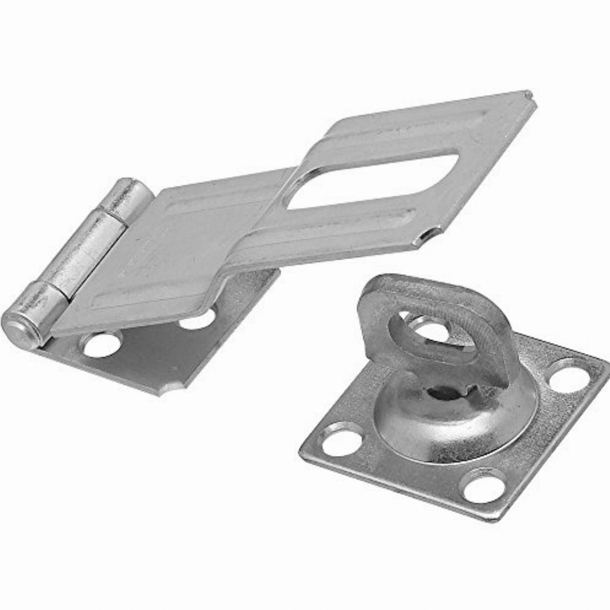 National Hardware N102-921 Swivel Staple Safety Hasp in Zinc Plated, 4 Inch-1/2 Inch
