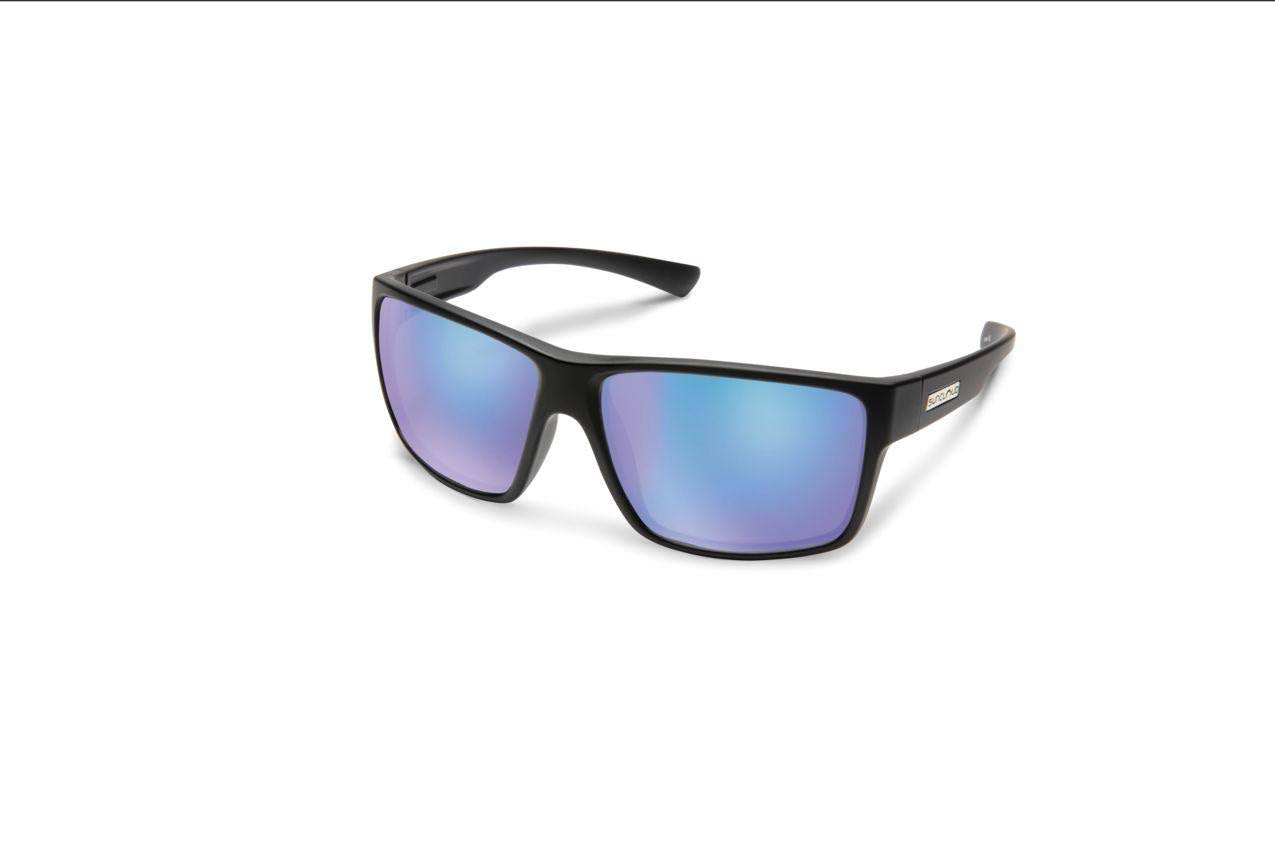 Smith 203233 Sunglasses 003605X - Matte Black - Polarized Blue Mirror Unisex Matte Black - Polarized Blue Mirror Rectangle