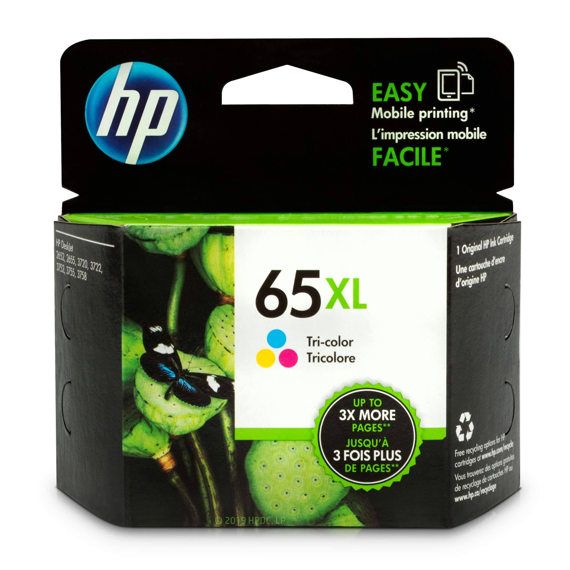 HP N9K03AN 65XL High Yield Original Ink Cartridge - Tri-color