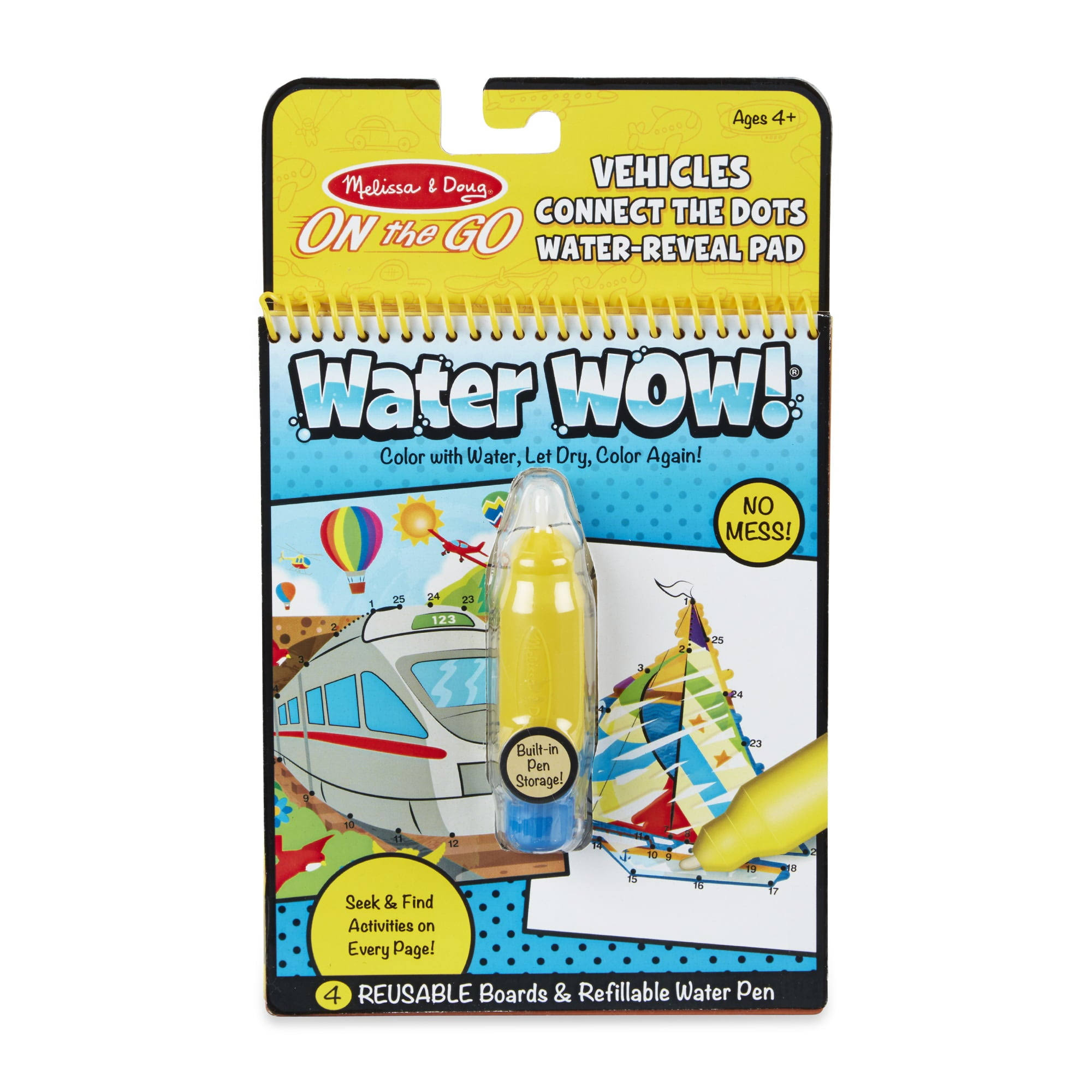 Melissa & Doug - 31951 | Water Wow - Connect the Dots Vehicles