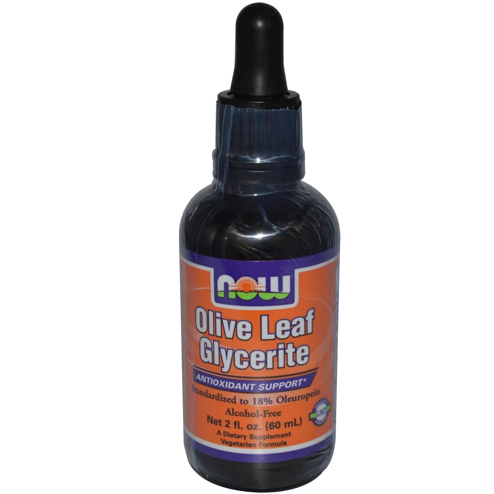 Now Foods Olive Leaf Glycerite Extract - 60ml