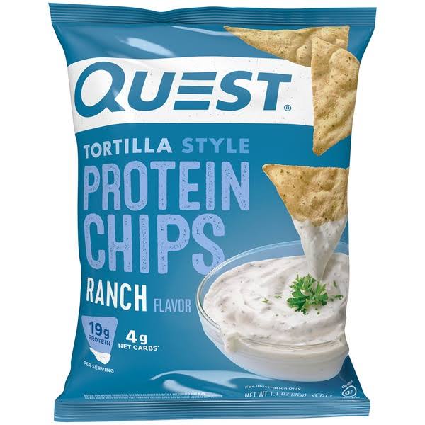 Quest Protein Chips, Ranch Flavor, Tortilla Style - 1.1 oz