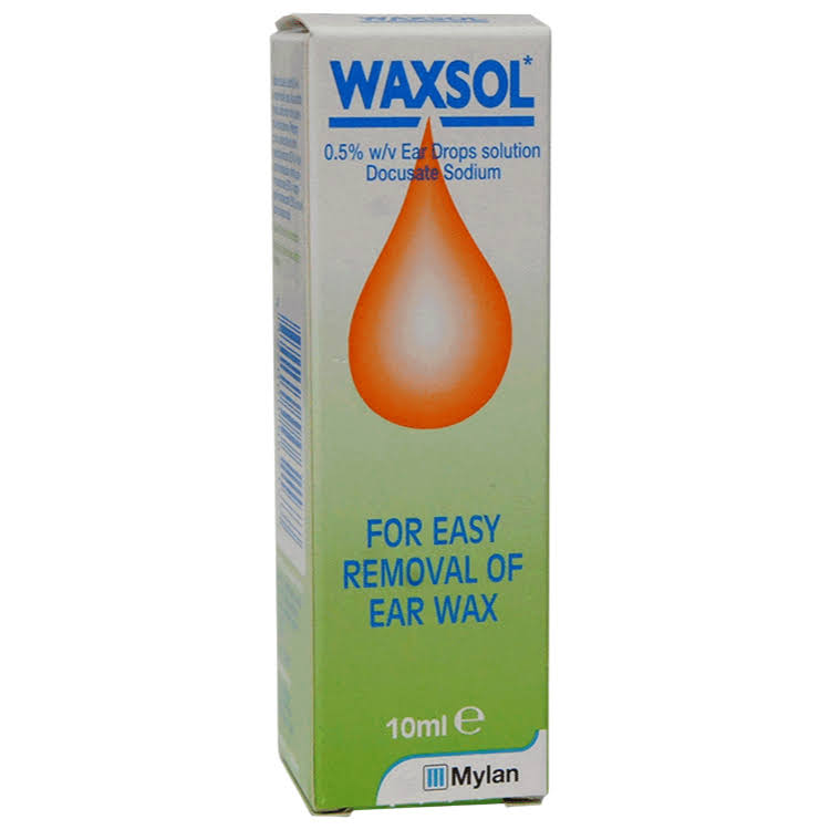 Waxsol 0.5% w/v Ear Drops Solution 10ml