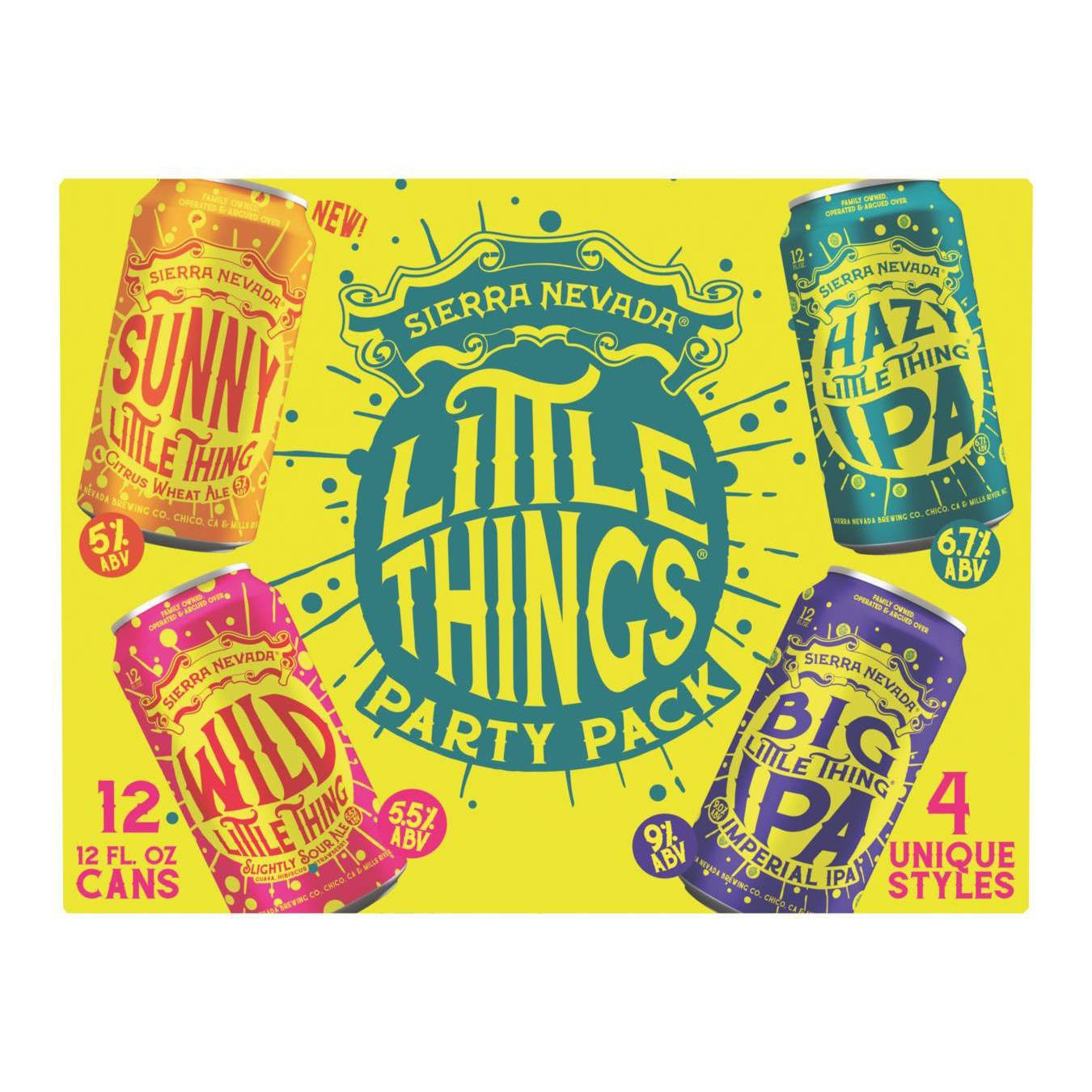 Sierra Nevada Little Things Beer, Party Pack - 12 pack, 12 fl oz cans