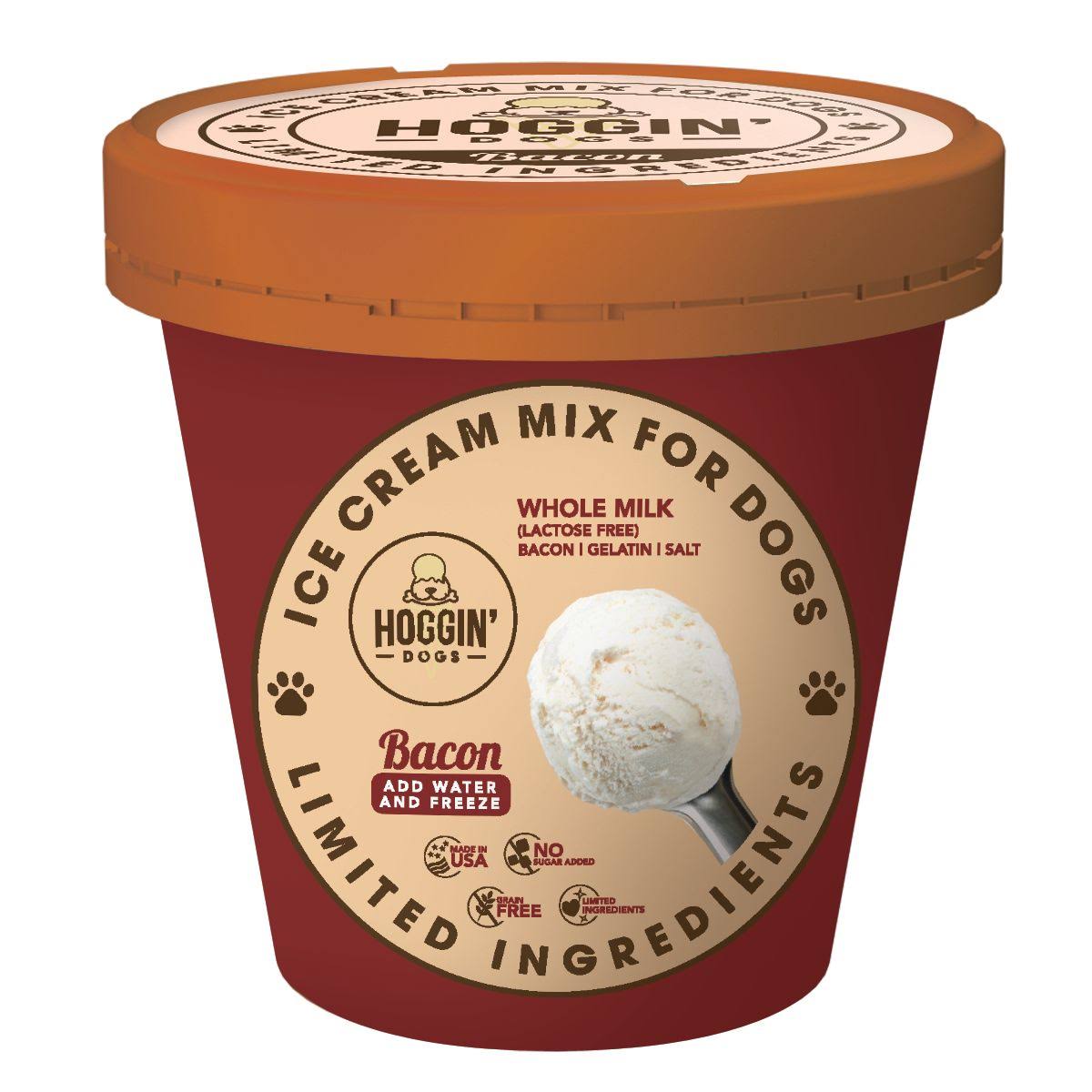 Puppy Cake Hoggin' Dogs Ice Cream Mix for Dogs (Bacon)