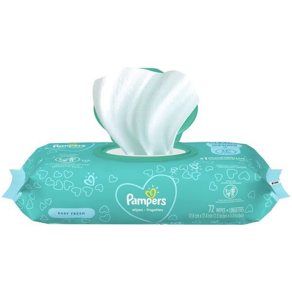 Pampers Complete Clean Baby Baby Wipes - Fresh Scent, 72 Wipes
