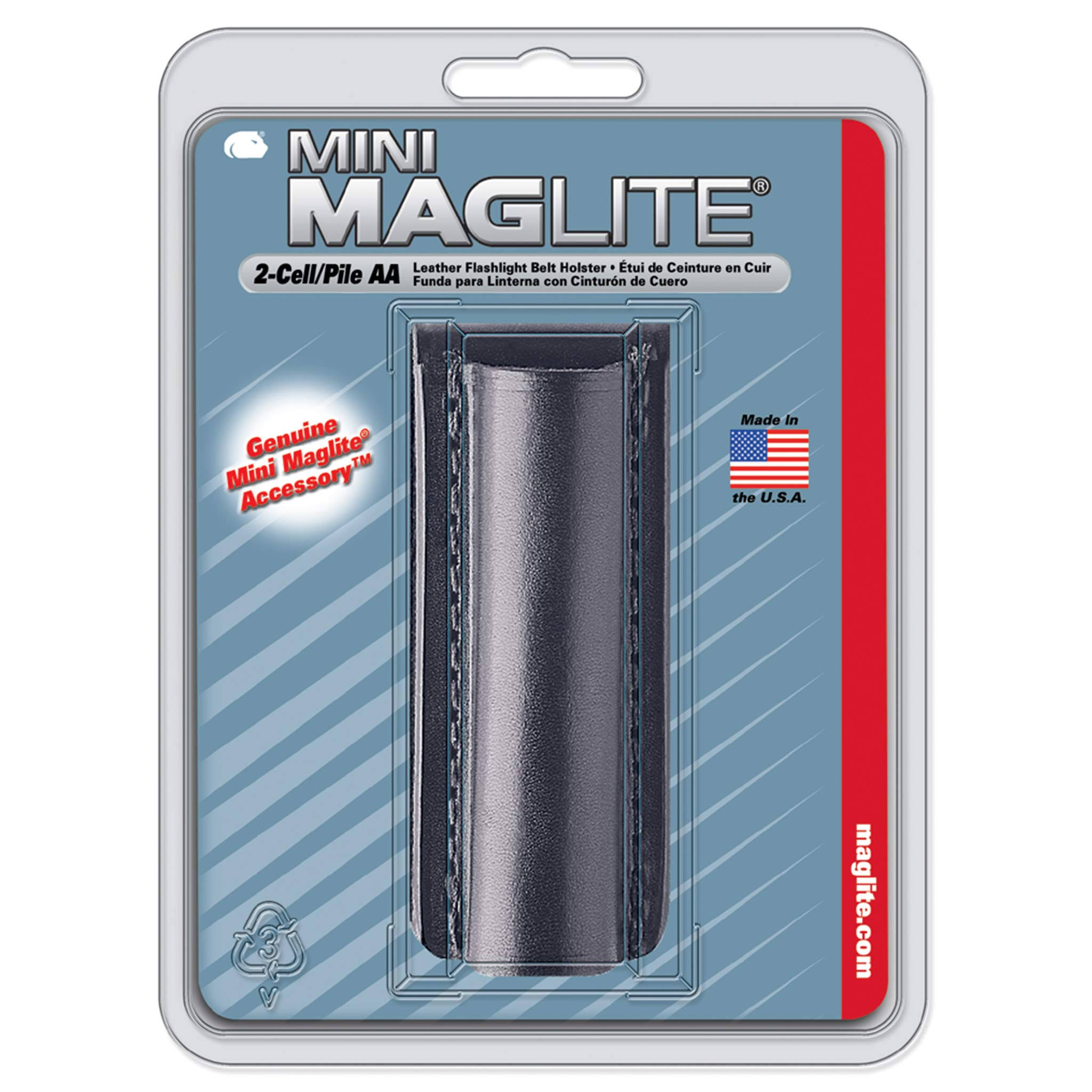 Maglite MGLAM2A021 Plain Leather Holster - for AA Torches