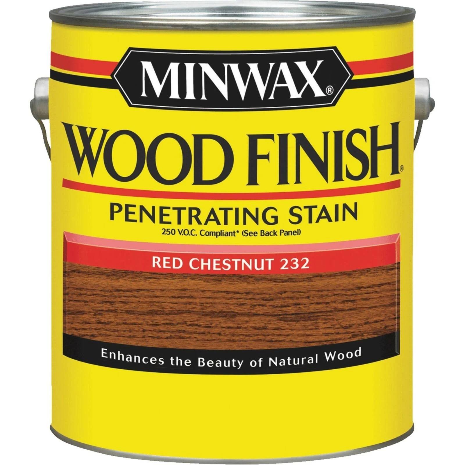 Minwax Wood Finish Penetrating Stain - Red Chestnut 232, 1gal