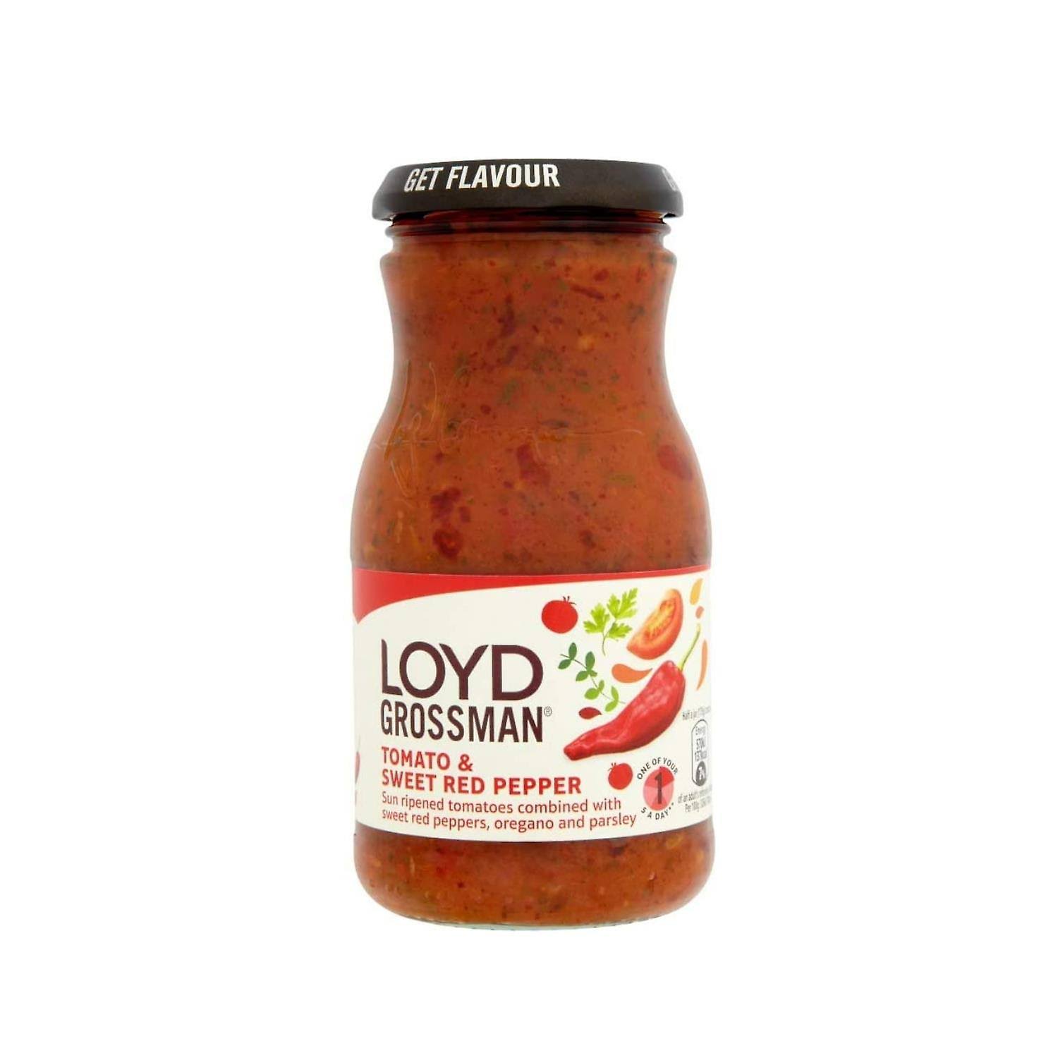 Loyd Grossman Tomato and Sweet Red Pepper Pasta Sauce - 350g