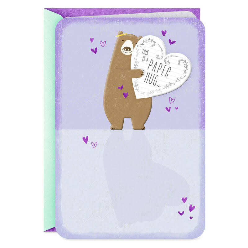 Hallmark Encouragement Card, Bear Hug Thinking of You Card