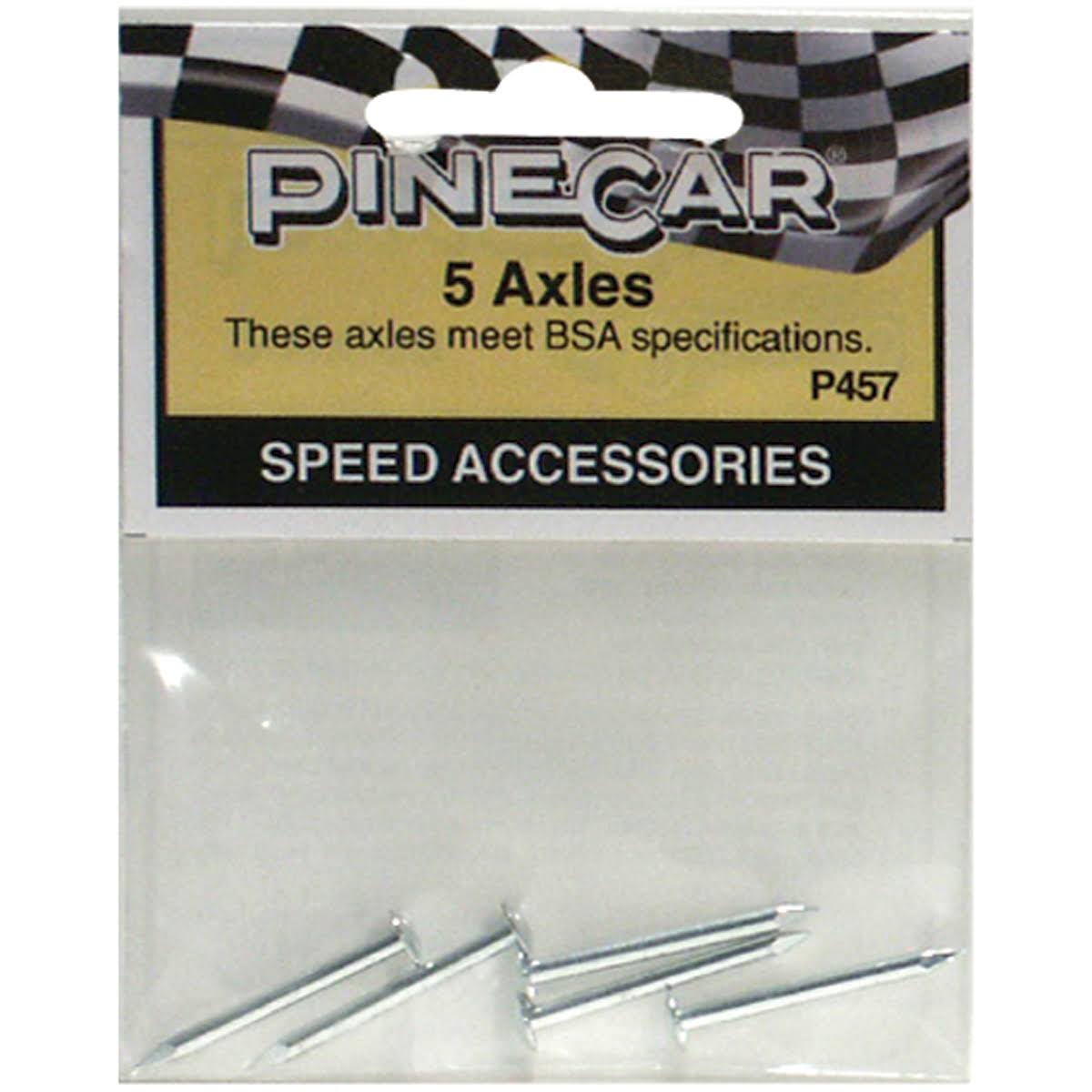 Pine Car Axles/Nails (5)