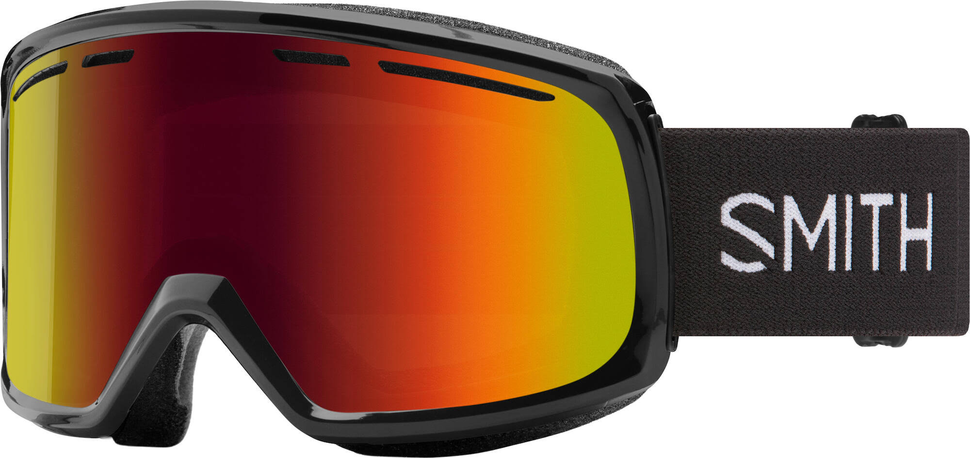 Ski Goggles Smith Range (Black/Red Sol-x Mirror)