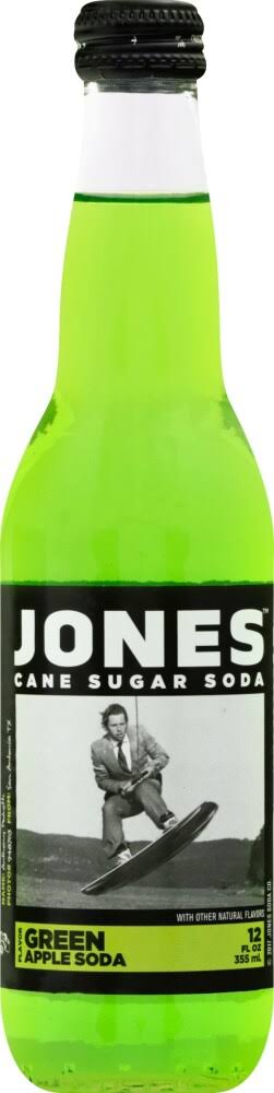 Jones Cane Sugar Soda - Green Apple