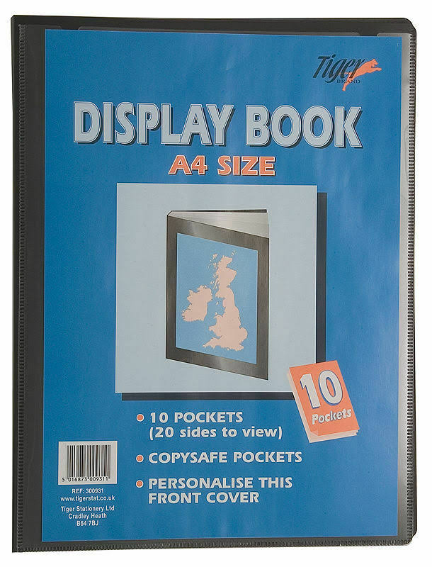 Tiger A4 Display Book - 10 Pockets
