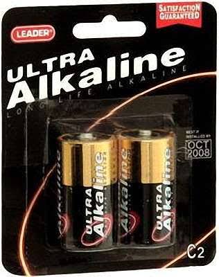 Leader Ultra Alkaline Batteries - C, 2 Pack