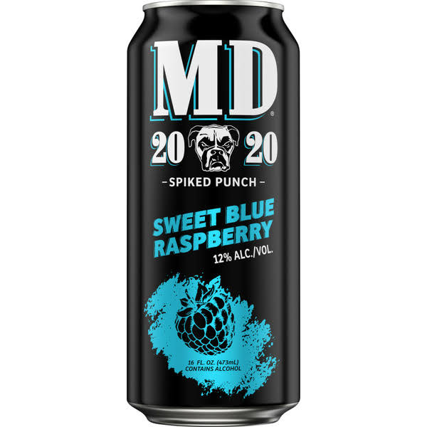 MD Beer Sweet Blue Raspberry Spiked Punch - 16 fl oz
