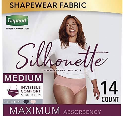 Depend Silhouette Incontinence and Postpartum Underwear for Women, Max
