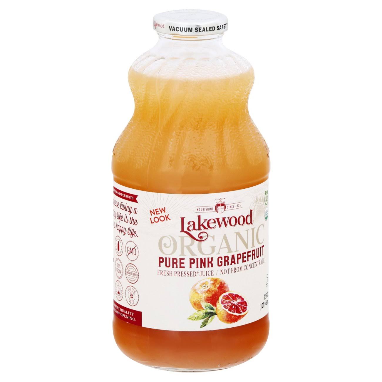 Lakewood Organic Pure Pink Grapefruit Juice