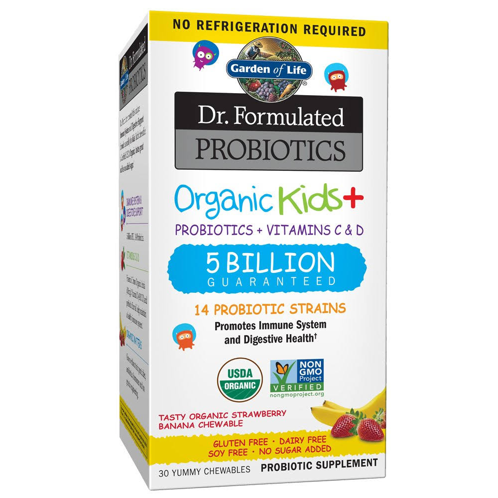 Garden of Life-Dr. Formulated Probiotics Organic Kids-Strawberry