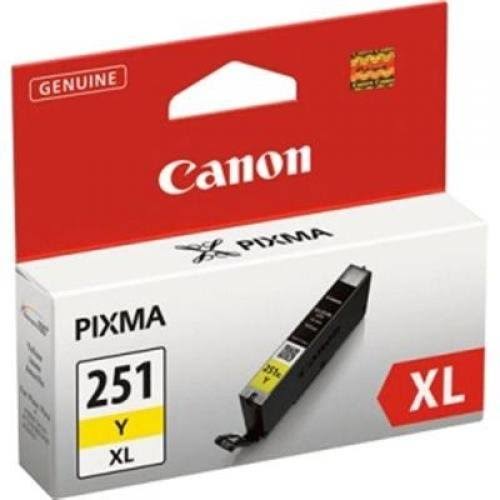 Canon CLI-251Y Ink Cartridge - Yellow, 330 Page Yield