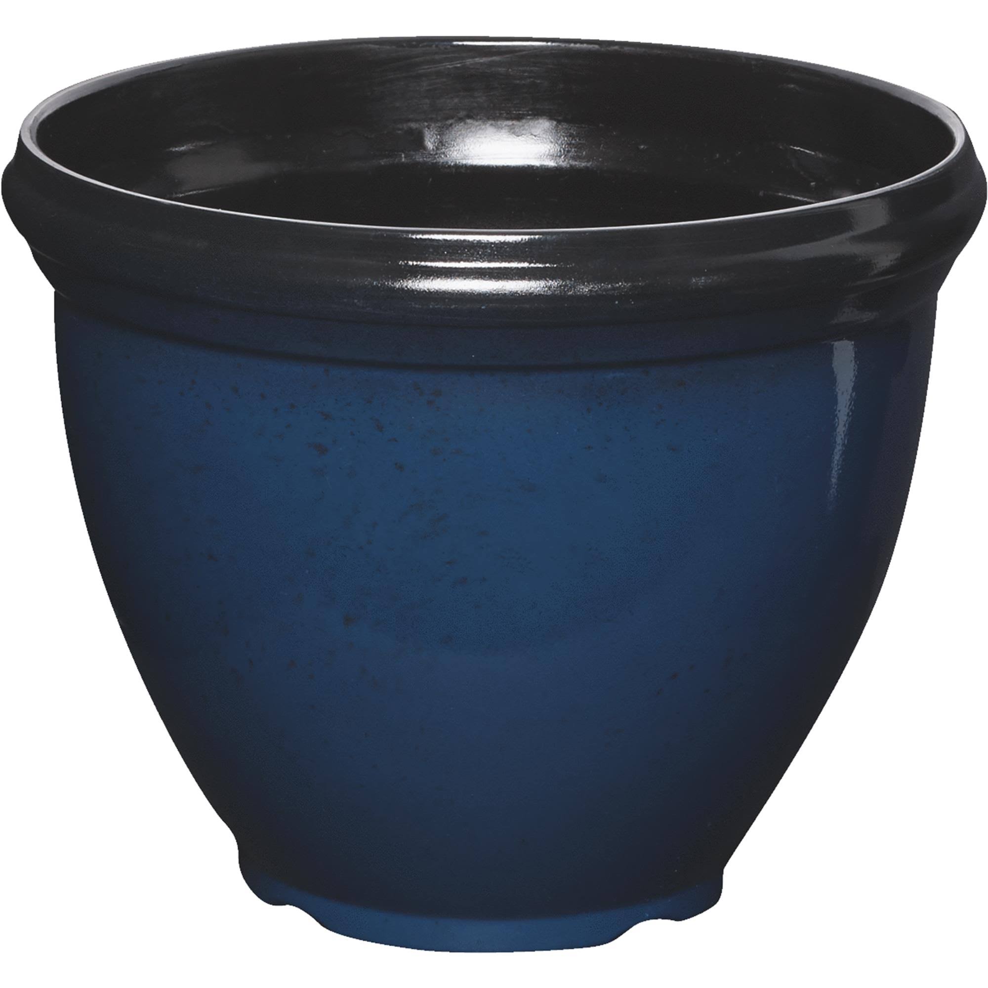 Southern Patio HDR-029755 Heritage Planter - Blue, 12"