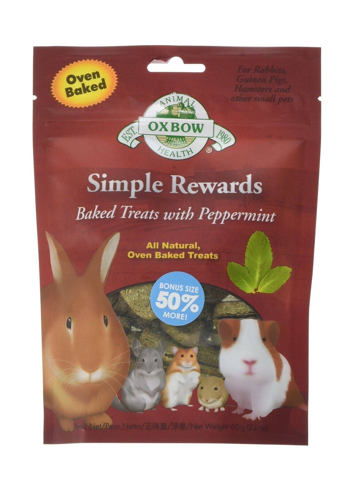 Oxbow Simple Rewards Oven Baked Treats - Peppermint, 57g