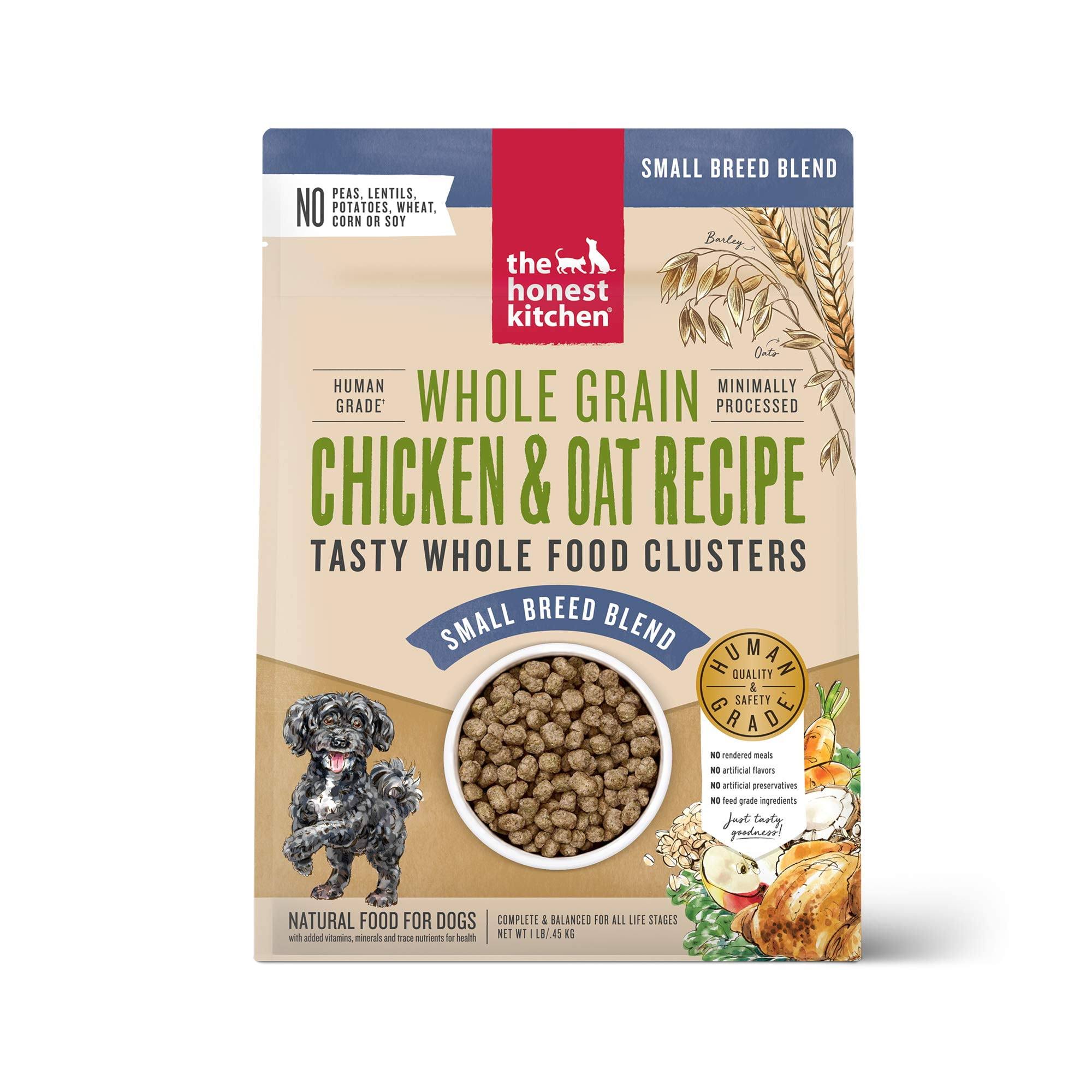 The Honest Kitchen - Whole Grain Chicken & Oat Clusters Small Breed Dog Food 1 lbs